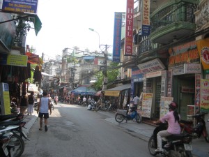 Busy streets of Hanoi