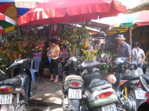 A typical market in Hanoi